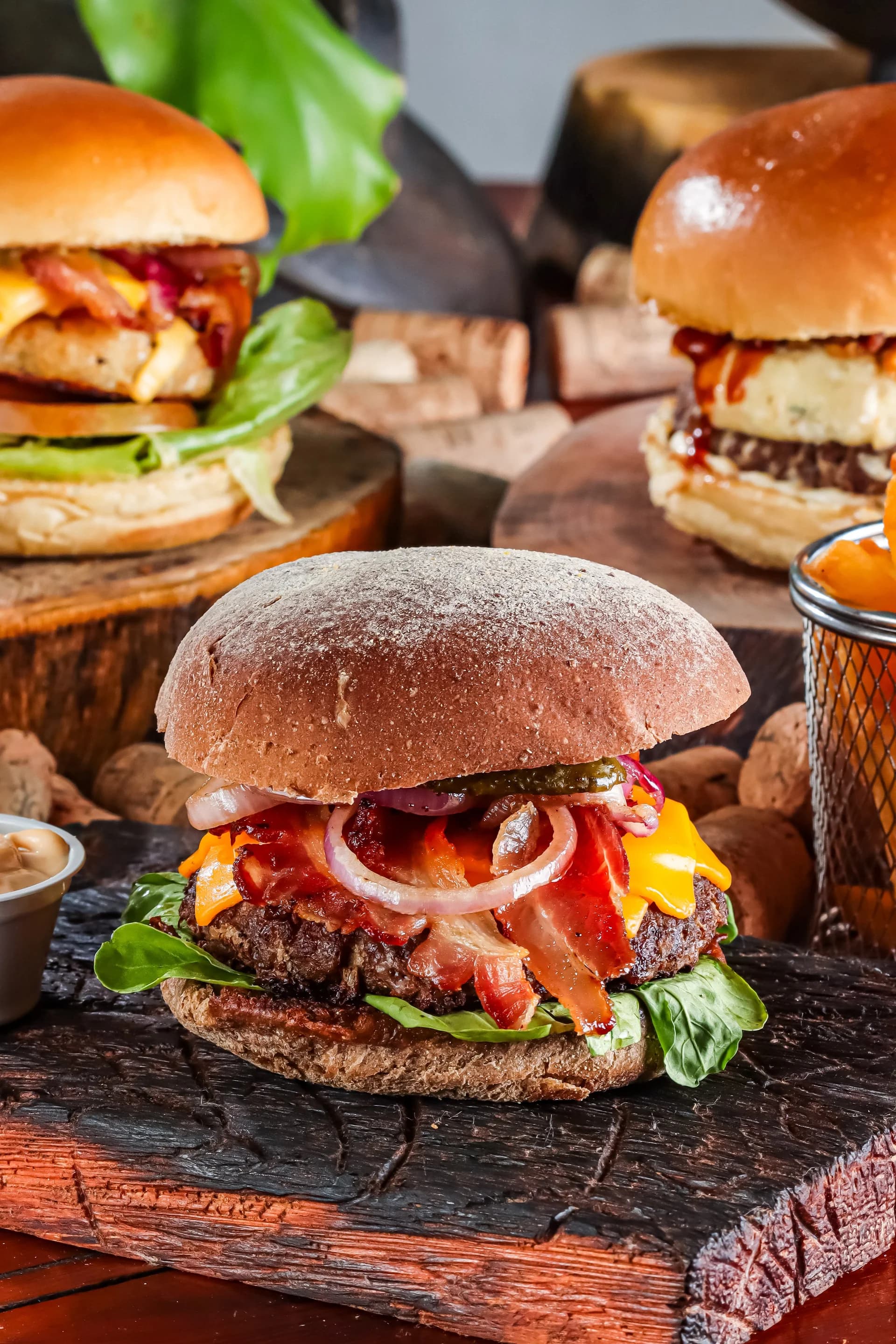 The Delicious Hamburger — house-ground Wagyu on brioche